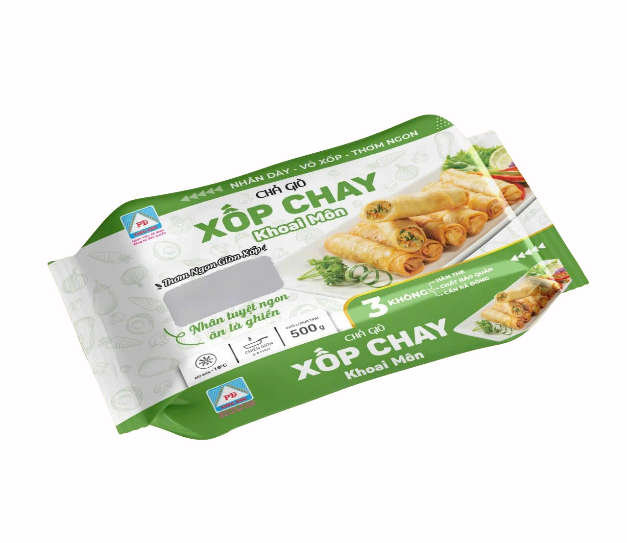 CHẢ GIÒ XỐP CHAY KHOAI MÔN - PHÚC ĐỨC