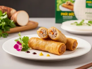 Chả giò rế chay khoai môn Phúc Đức – Đặc Sản Dân Dã Đậm Chất Truyền Thống