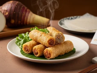 Chả giò xốp chay khoai môn Phúc Đức – Bí Quyết Giòn Tan Đúng Chuẩn