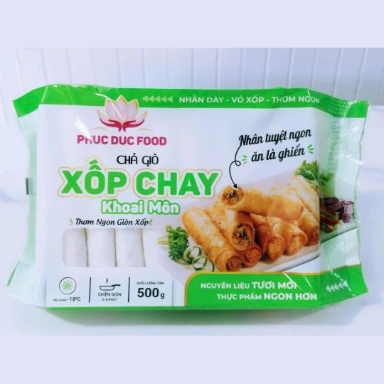 Chả giò xốp chay khoai môn