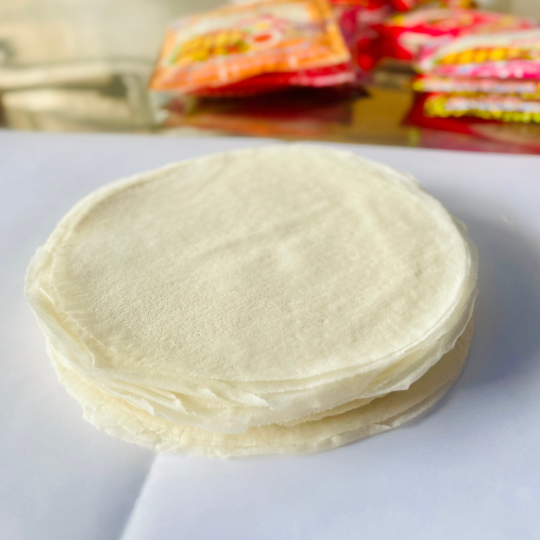 BÁNH TRÁNG BÒ BÍA ĐẬU XANH 15Cm - 80g - 30 Cuốn