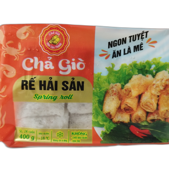 Chả Giò Rế Hải Sản Màu Đỏ 